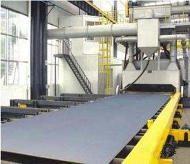 Electrical Roller Conveyor Shot Blasting Machine With Painting For Steel Pipe Surface Improving