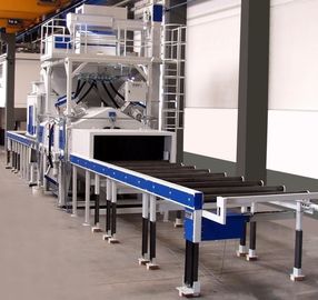 Q69 Steel Profile Roller Conveyor Industrial Sand Blasting Machine Compact Structure