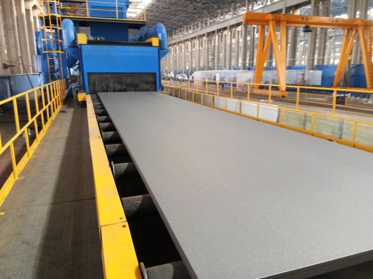 Roller Conveyor Abrasive Grit Blasting Machine For Vehicles