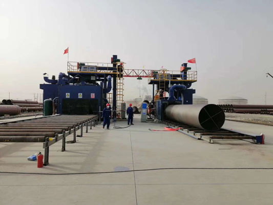 Roller Conveyor Abrasive Grit Blasting Machine For Vehicles